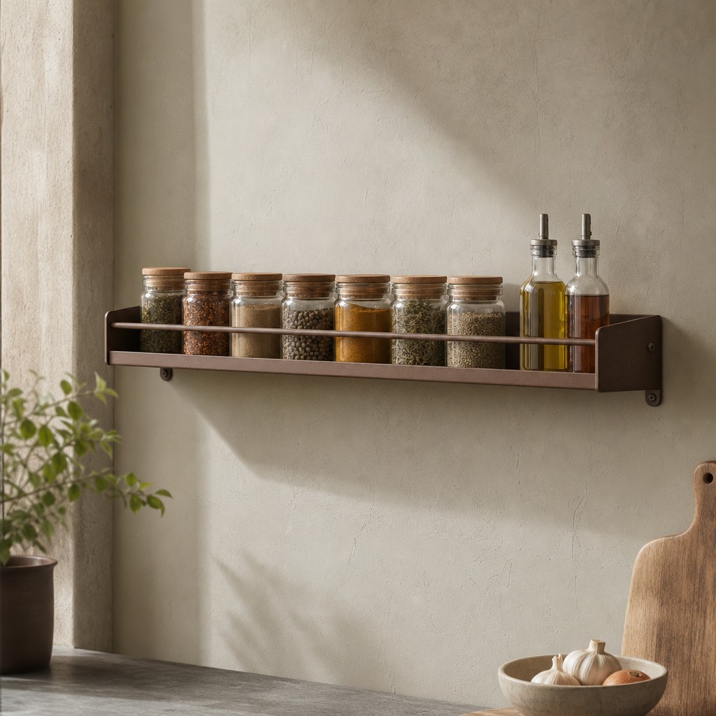 Tivoli Spice Shelf, wall storage for up to 8 kg when mounted to a suitable solid wall