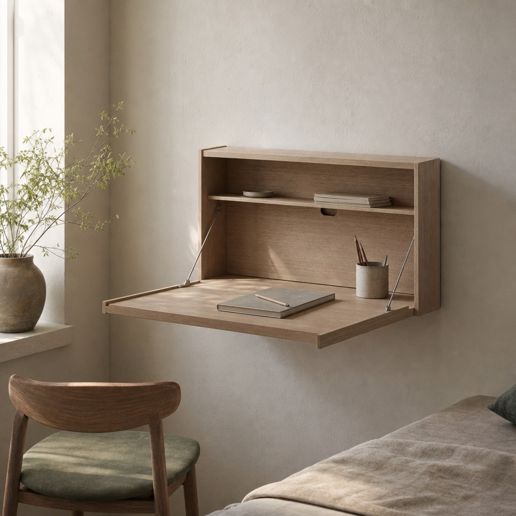 Latona Wall Desk, wall storage for 15 kg evenly distributed