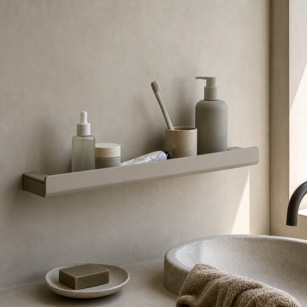 Cyrene Bath Shelf, wall storage for up to 3 kg when securely wall-mounted