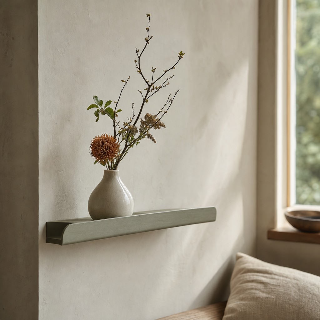 Cumae Bud Shelf, wall storage for 3 kg