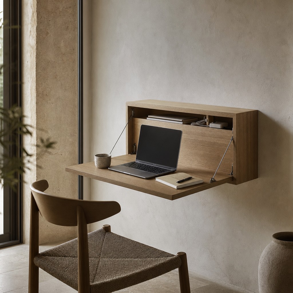 Pienza Fold Desk, wall storage for 18 kg evenly distributed