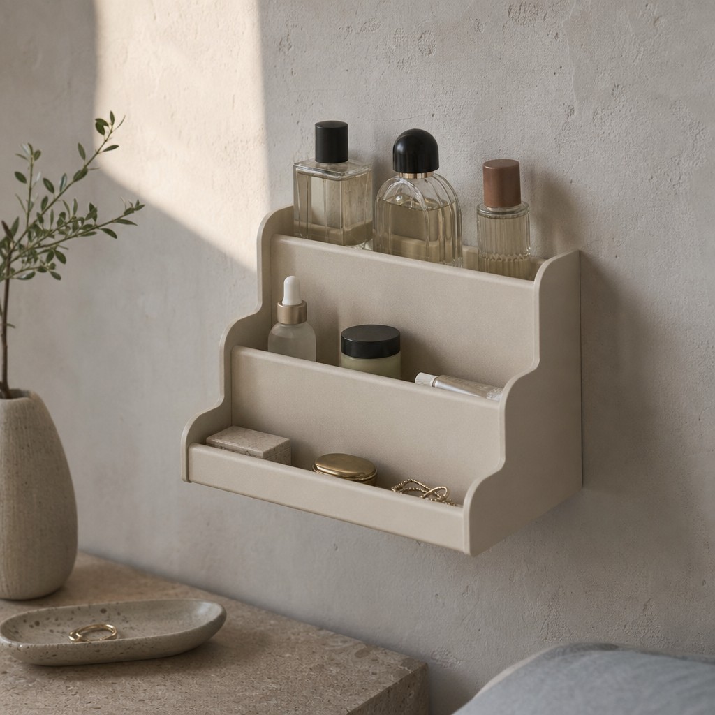 Liris Fragrance Display, wall storage for 6 kg total, 2 kg per tier