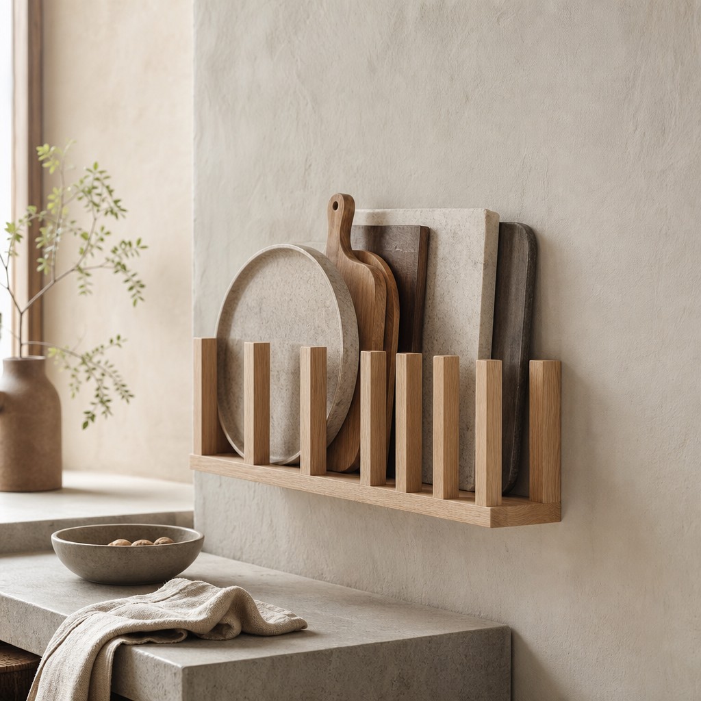 Ariccia Board Holder, wall storage for 8 kg