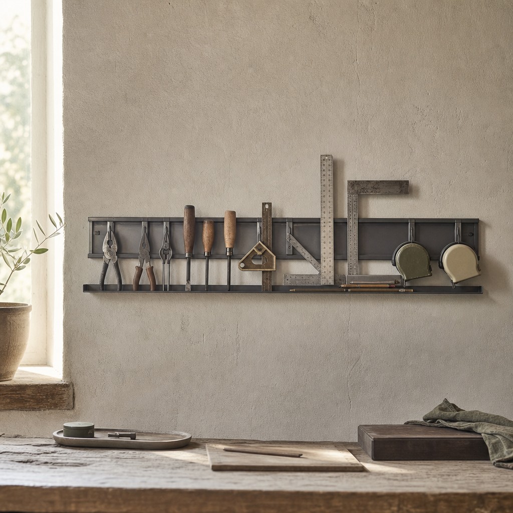 Barium Measure Rail, wall storage for 12 kg evenly distributed