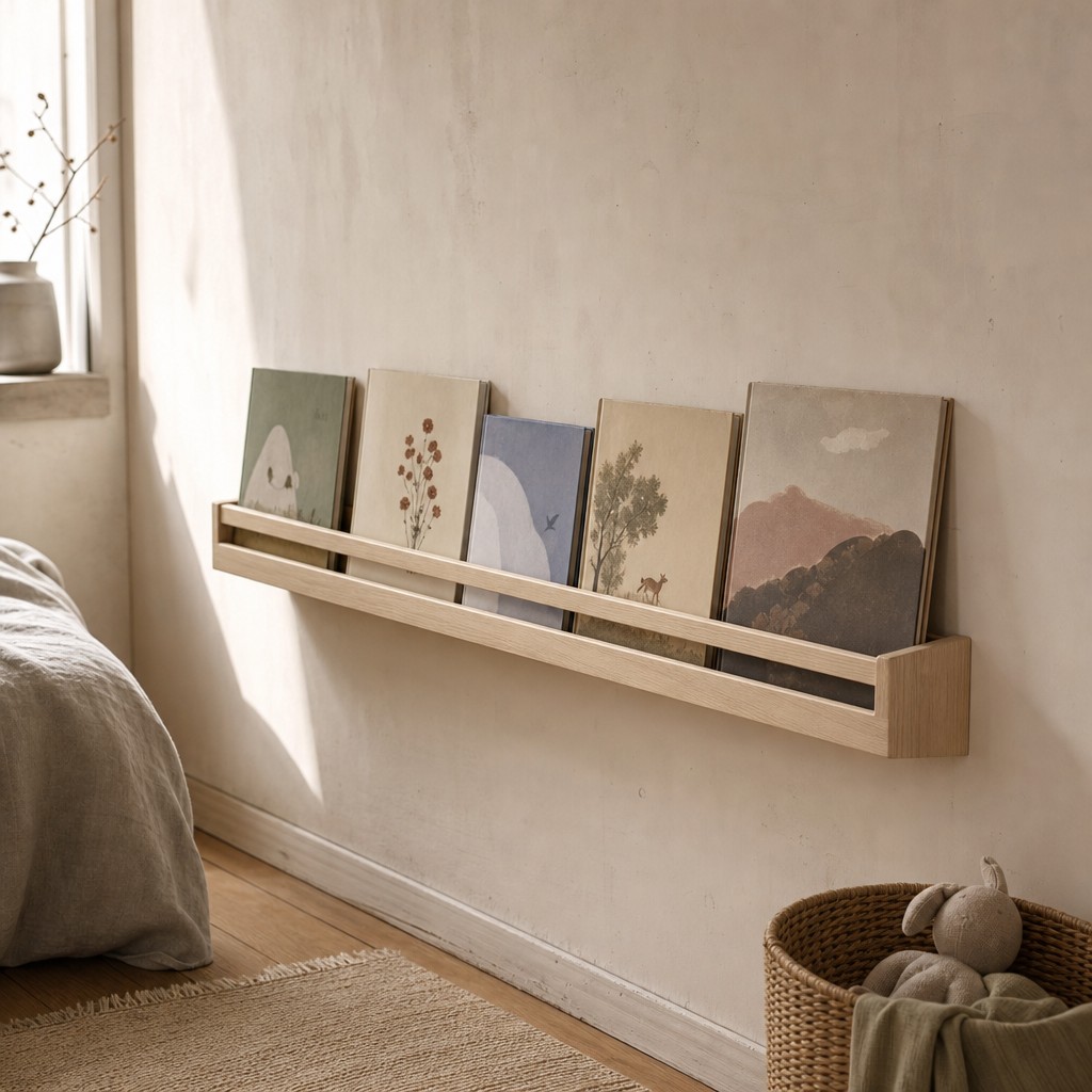 Delphi Story Book Ledge, wall storage for 6 kg