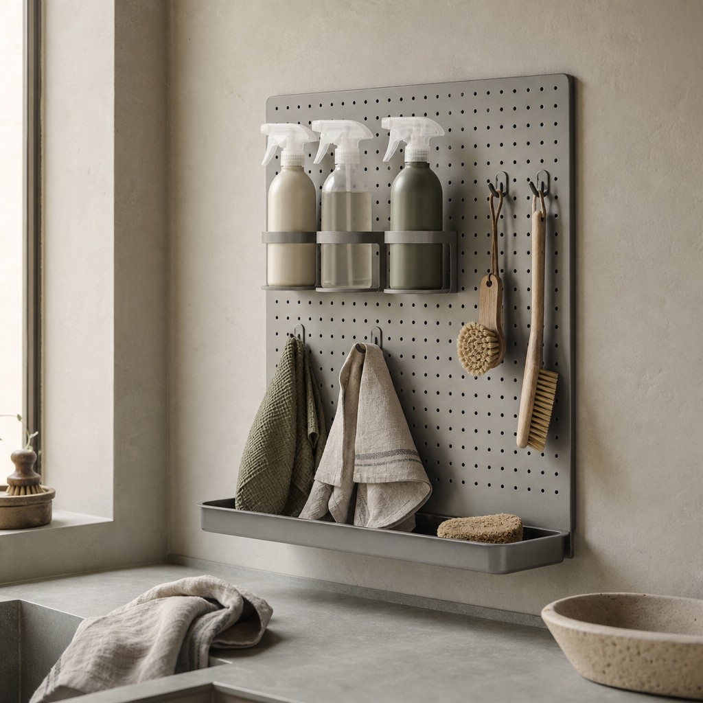 Pyrgi Cleaning Board, wall storage for 8 kg