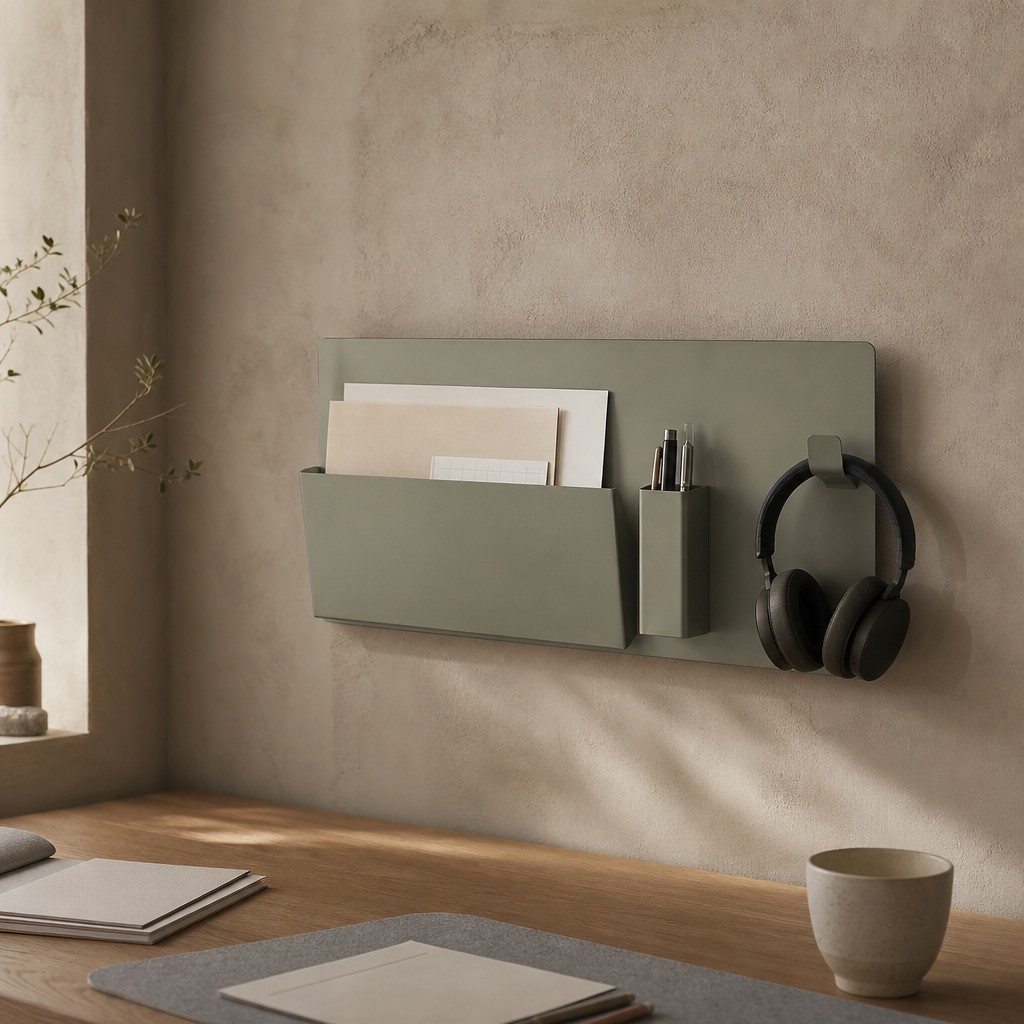 Piraeus Desk Panel, wall storage for 4 kg evenly distributed