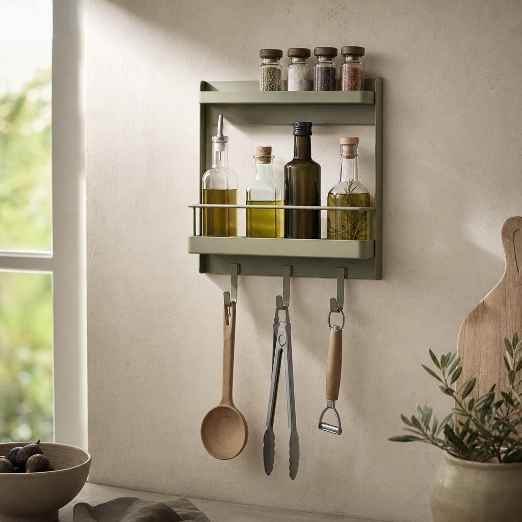 Lucca Cooking Caddy, wall storage for 8 kg when fixed to a suitable solid wall