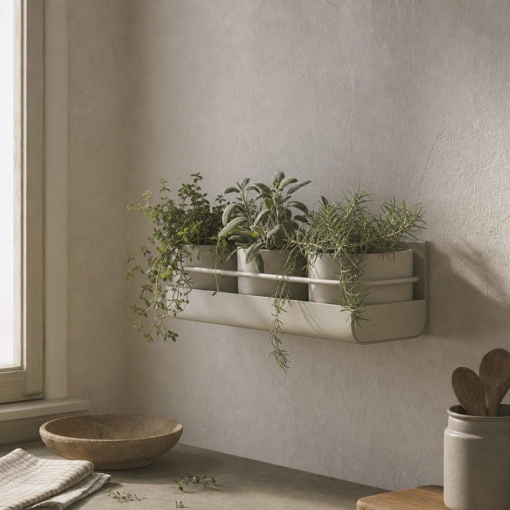 Lindos Herb Trough, wall storage for 8 kg evenly distributed