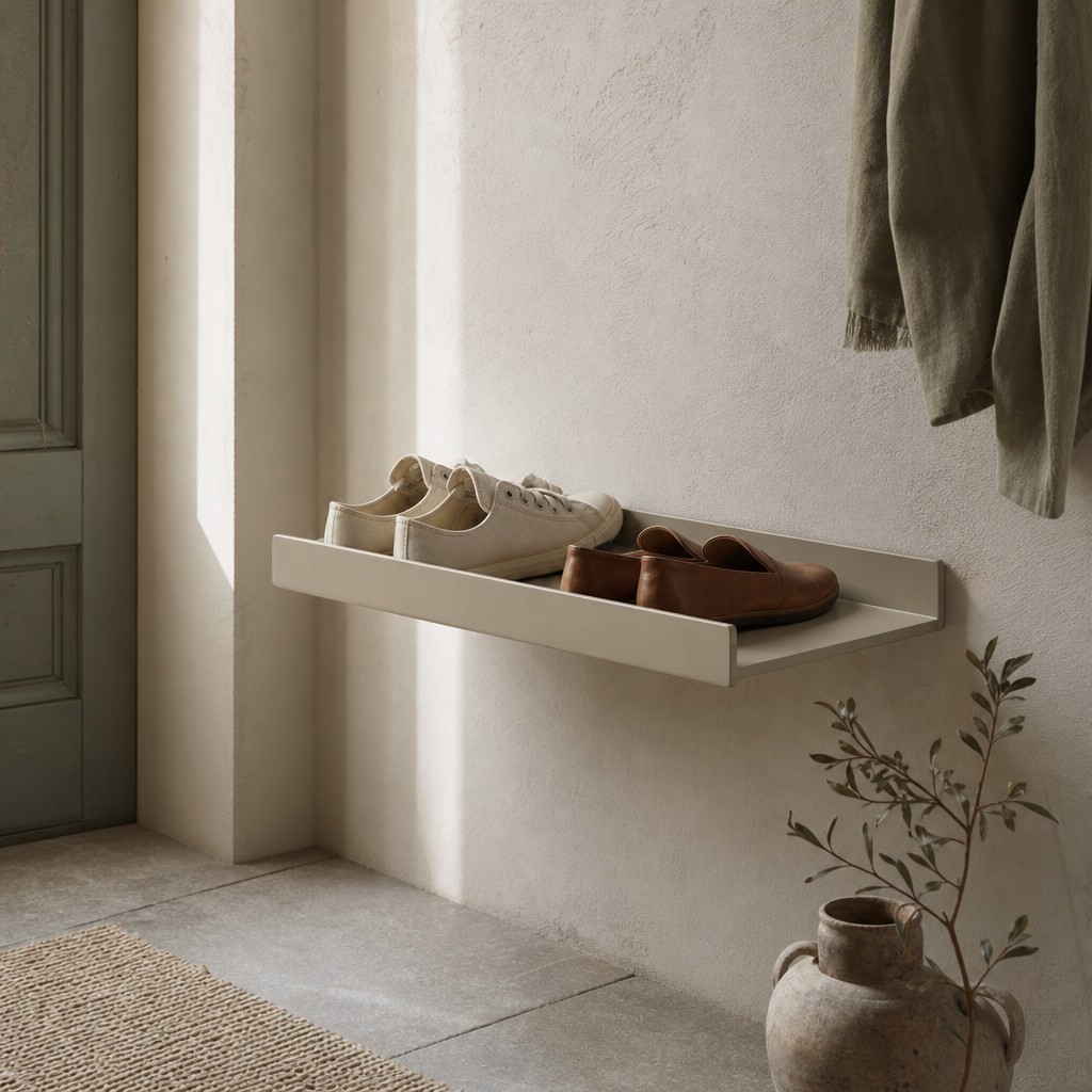 Rhegium Shoe Shelf, wall storage for 8 kg evenly distributed
