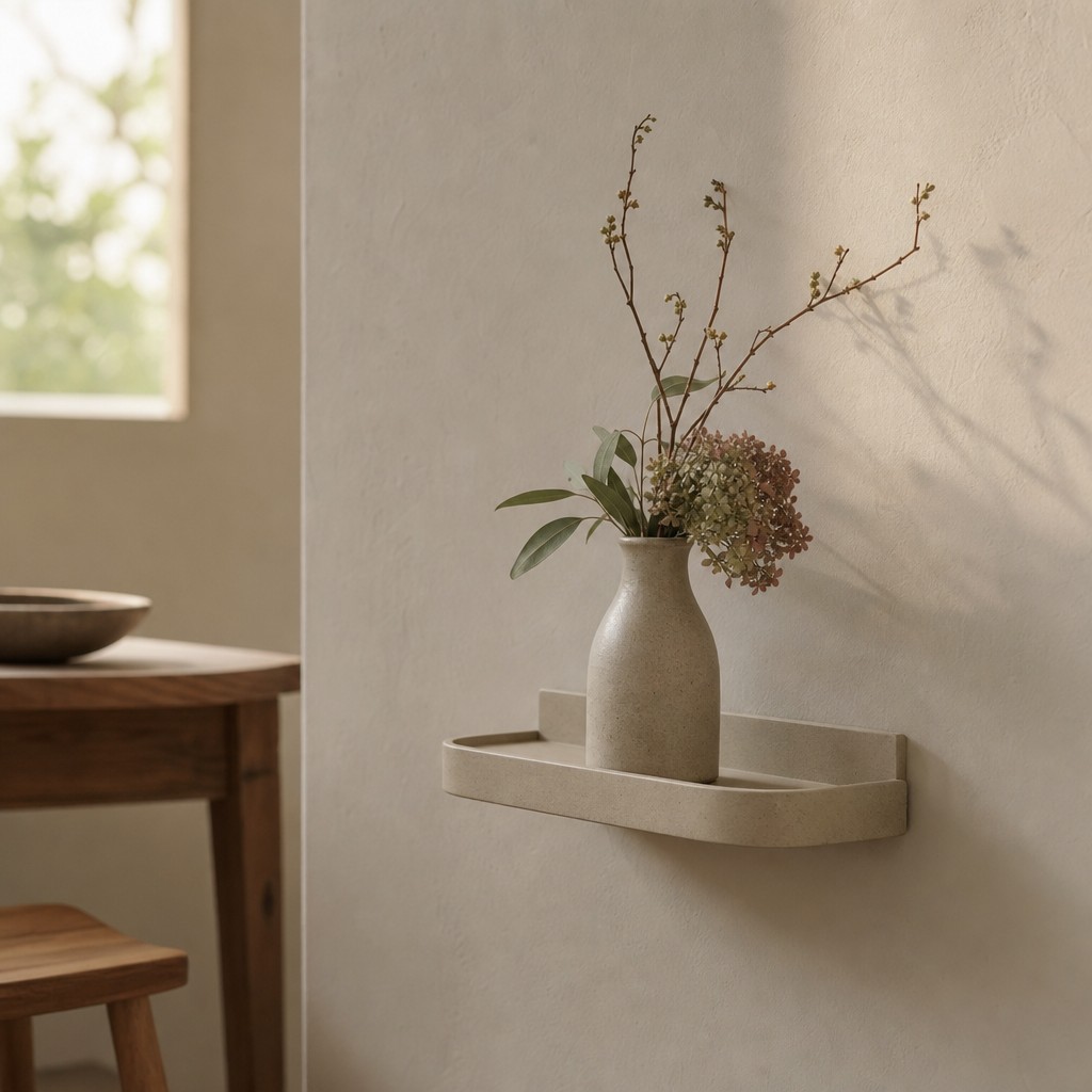 Taranto Vase Ledge, wall storage for 3 kg