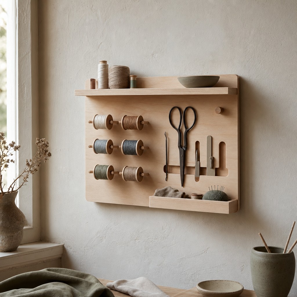 Apulia Thread Board, wall storage for 8 kg evenly distributed