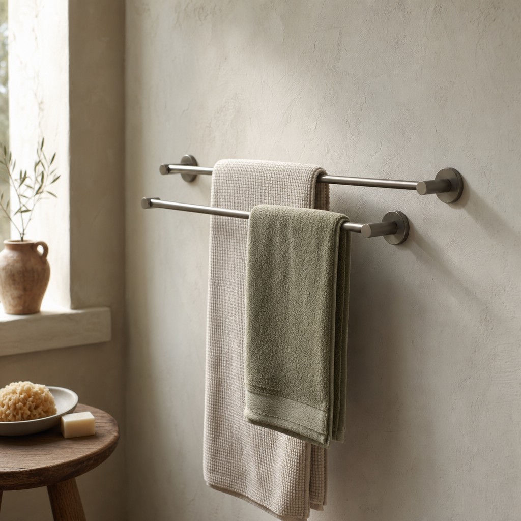Lucera Towel Rail, wall storage for 6 kg evenly distributed