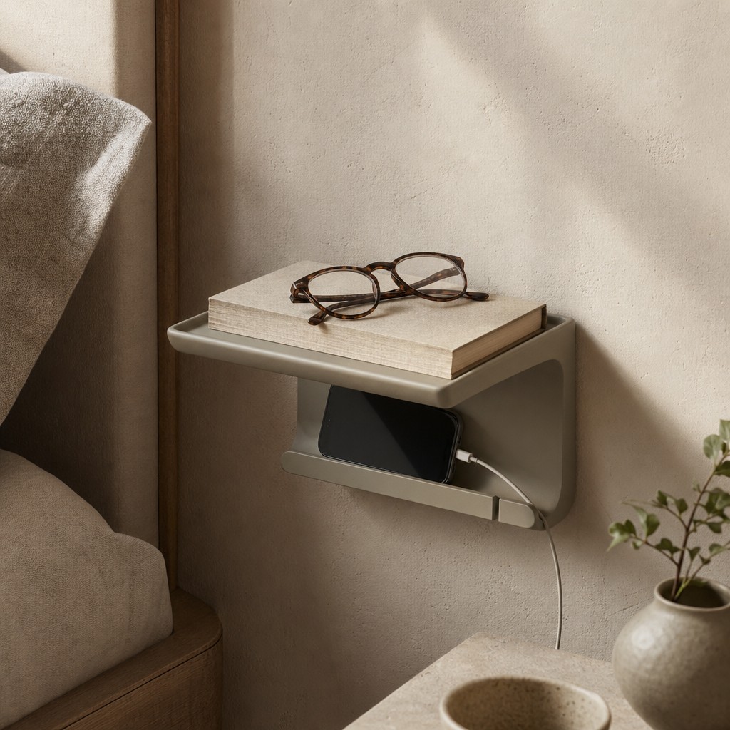 Ceres Night Shelf, wall storage for 3 kg