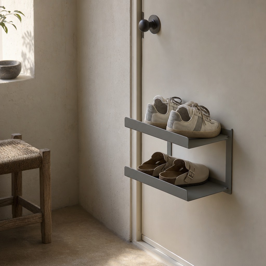 Aosta Shoe Shelf, wall storage for up to 12 kg when fixed to a suitable solid wall